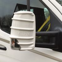 Zestaw ochronnych nakładek na lusterka w kolorze białym