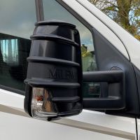 Zestaw ochronnych nakładek na lusterka w kolorze czarnym