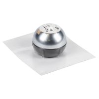 Gałka dźwigni zmiany biegów, chrom/biała, 5-biegowa