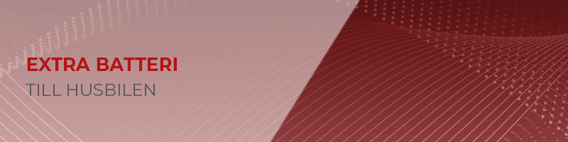 Extra batterier för husbilar